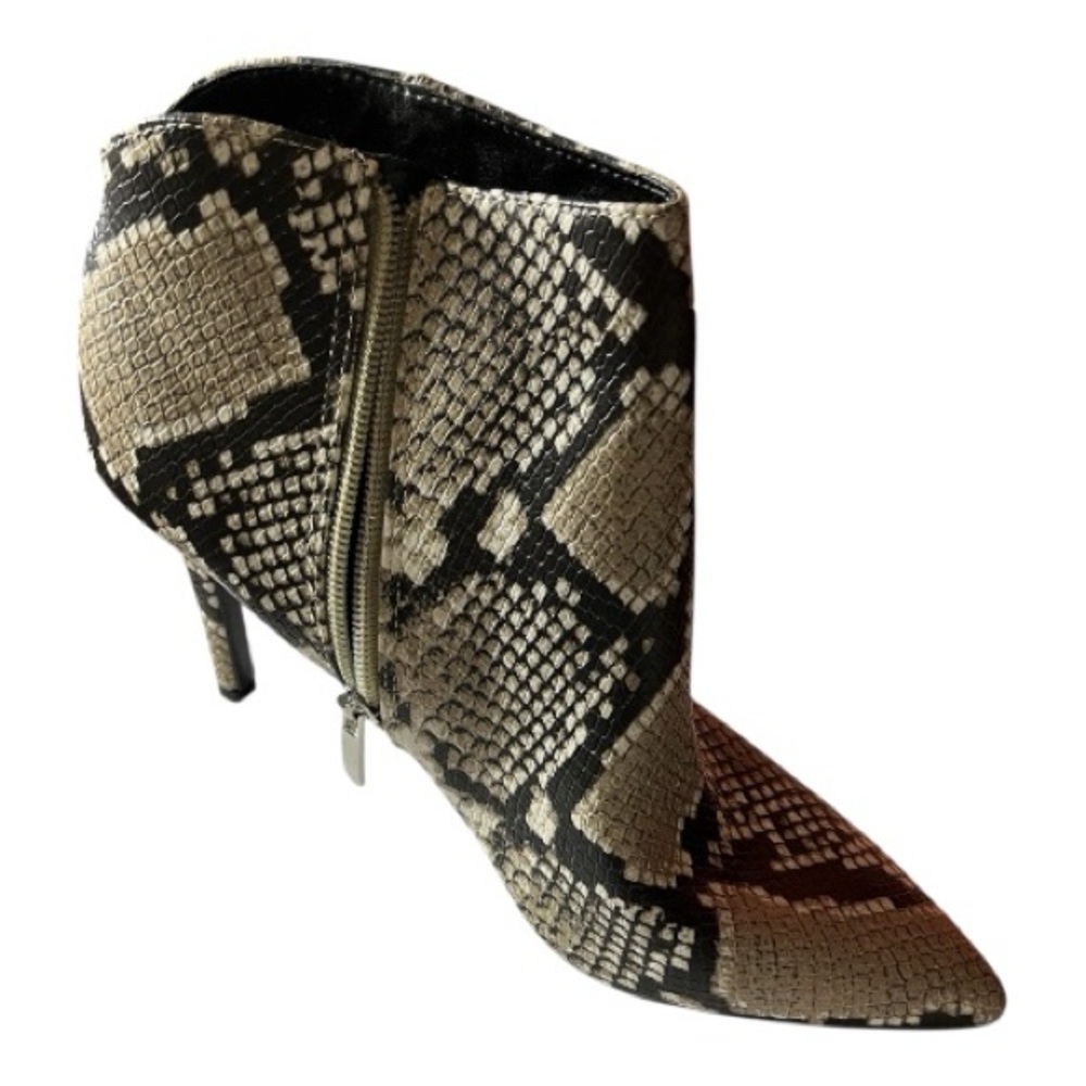 Nine West: Snakeskin  Heeled Ankle Boots